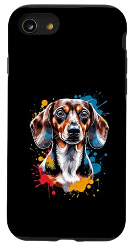 Dackel Dackelhund Dachshund Teckel Hülle für iPhone SE (2020) / 7 / 8 von Dachshund Dackel Ajeli
