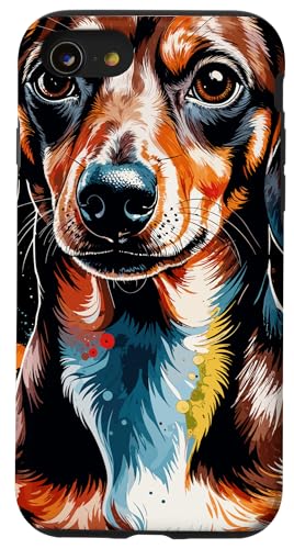 Dackel Dackelhund Dachshund Teckel Hülle für iPhone SE (2020) / 7 / 8 von Dachshund Dackel Ajeli