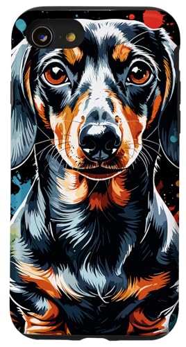 Dackel Dackelhund Dachshund Teckel Hülle für iPhone SE (2020) / 7 / 8 von Dachshund Dackel Ajeli