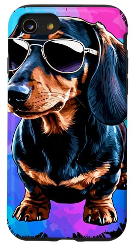 Dackel Dackelhund Damen Kinder Herren Dachshund Teckel Hülle für iPhone SE (2020) / 7 / 8 von Dachshund Dackel Ajeli