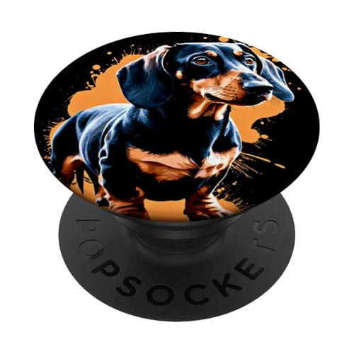 Dackel Dackelhund Damen Kinder Herren Dachshund Teckel PopSockets Klebender PopGrip von Dachshund Dackel Ajeli