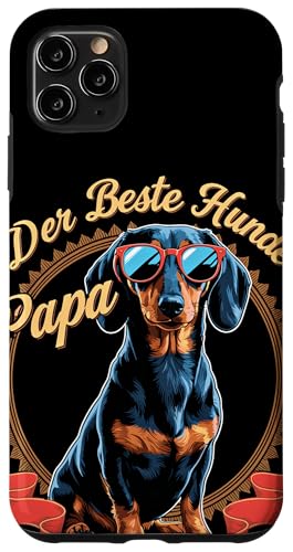 Der Beste Hunde Papa Dackel Herren Dachshund Teckel Hülle für iPhone 11 Pro Max von Dachshund Dackel Ajeli