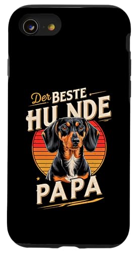 Der Beste Hunde Papa Dackel Herren Dachshund Teckel Hülle für iPhone SE (2020) / 7 / 8 von Dachshund Dackel Ajeli