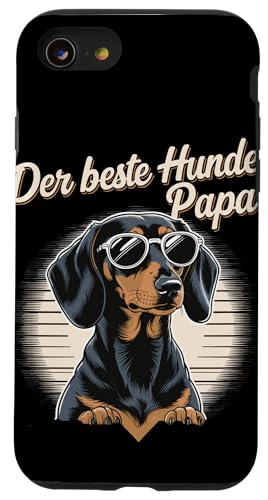 Der Beste Hunde Papa Dackel Herren Dachshund Teckel Hülle für iPhone SE (2020) / 7 / 8 von Dachshund Dackel Ajeli