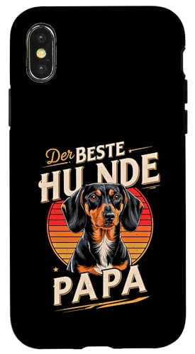 Der Beste Hunde Papa Dackel Herren Dachshund Teckel Hülle für iPhone X/XS von Dachshund Dackel Ajeli