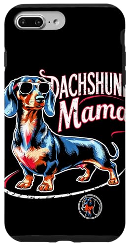 Dog Mom Dackel Dackelhund Dachshund Teckel Hülle für iPhone 7 Plus/8 Plus von Dachshund Dackel Ajeli