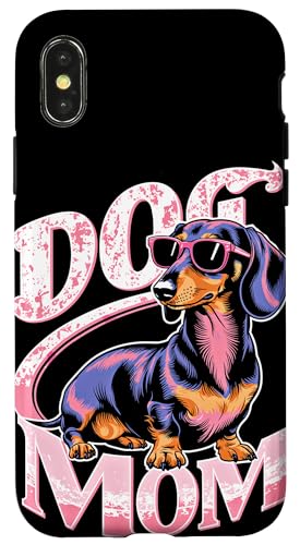 Dog Mom Dackel Dackelhund Damen Dachshund Teckel Hülle für iPhone X/XS Dog Mom Dackel Dackelhund Damen Dachshund Teckel Hülle für iPhone X/XS von Dachshund Dackel Ajeli