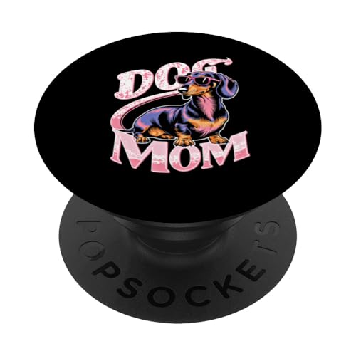 Dog Mom Dackel Dackelhund Damen Dachshund Teckel PopSockets Klebender PopGrip Dog Mom Dackel Dackelhund Damen Dachshund Teckel PopSockets Klebender PopGrip von Dachshund Dackel Ajeli