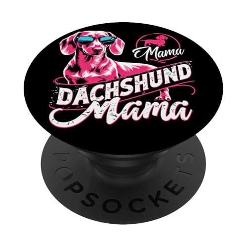 Dog Mom Dackel Damen Dackelhund Dachshund Teckel PopSockets Klebender PopGrip Dog Mom Dackel Damen Dackelhund Dachshund Teckel PopSockets Klebender PopGrip von Dachshund Dackel Ajeli