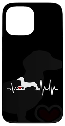 Hülle für iPhone 13 Pro Max Dackel Hund Herzschlag Puls von Dachshund Dog Phone Cases