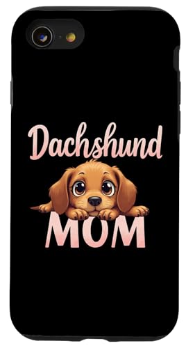Dackel Mom Wiener Hund Mama Cute Puppy Hülle für iPhone SE (2020) / 7 / 8 von Dachshund Fun Designs