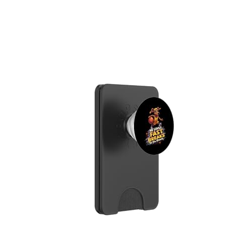 Lustiges Basketball-Geschenk für Dackel-Hundeliebhaber PopSockets PopWallet für MagSafe von Dachshund Fun Designs
