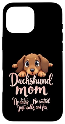 Lustiges Dackel Mama Hund Doxie Mama Humor Zitat Hülle für iPhone 16 Pro Max Lustiges Dackel Mama Hund Doxie Mama Humor Zitat Hülle für iPhone 16 Pro Max von Dachshund Fun Designs