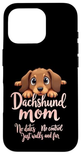Lustiges Dackel Mama Hund Doxie Mama Humor Zitat Hülle für iPhone 16 Pro Lustiges Dackel Mama Hund Doxie Mama Humor Zitat Hülle für iPhone 16 Pro von Dachshund Fun Designs