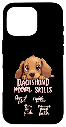 Lustiges Dackel Mama Hund Doxie Mama Humor Zitat Hülle für iPhone 16 Pro Lustiges Dackel Mama Hund Doxie Mama Humor Zitat Hülle für iPhone 16 Pro von Dachshund Fun Designs