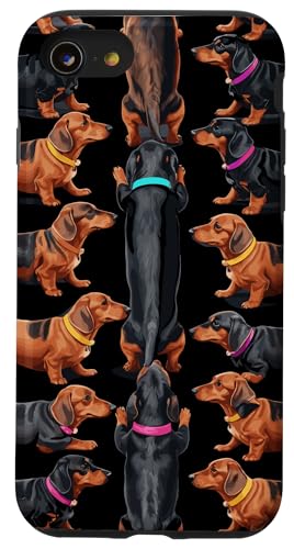 Dackel Dackelhund Dachshund Teckel Hülle für iPhone SE (2020) / 7 / 8 von Dachshund Teckel Dackel Ajeli