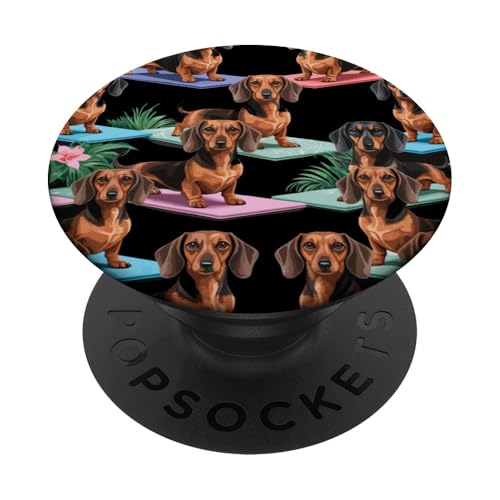 Dackel Dackelhund Yoga Namaste Dachshund Teckel PopSockets Klebender PopGrip Dackel Dackelhund Yoga Namaste Dachshund Teckel PopSockets Klebender PopGrip von Dachshund Teckel Dackel Ajeli