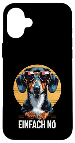 Einfach Nö Dackel Dackelhund Dachshund Teckel Hülle für iPhone 16 Plus Einfach Nö Dackel Dackelhund Dachshund Teckel Hülle für iPhone 16 Plus von Dachshund Teckel Dackel Ajeli