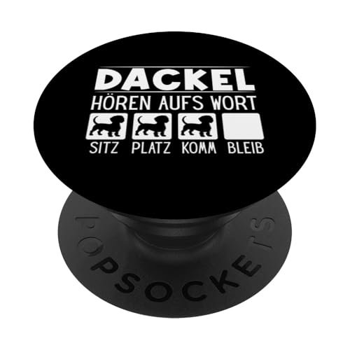 Dackel Hören Aufs Wort Hundebesitzer Dickköpfiger Hund PopSockets Klebender PopGrip Dackel Hören Aufs Wort Hundebesitzer Dickköpfiger Hund PopSockets Klebender PopGrip von Dackel Sarkasmus Hundeliebhaber Haustier Hunde