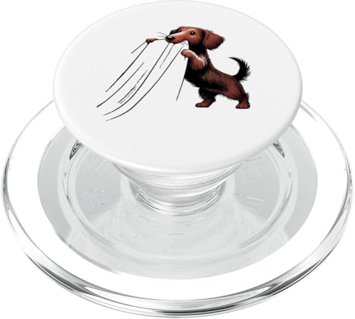 Dackel Hundebesitzer Rauhaardackel Dickköpfiger Lustige Hund PopSockets PopGrip für MagSafe von Dackel Sarkasmus Hundeliebhaber Haustier Hunde