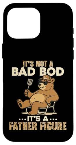 Dad Bod Bär Grillen BBQ Vater Figur Lustig Vatertag Hülle für iPhone 16 Pro Max Dad Bod Bär Grillen BBQ Vater Figur Lustig Vatertag Hülle für iPhone 16 Pro Max von Dad Bod Apparel