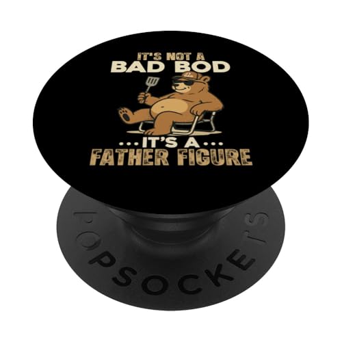 Dad Bod Bär Grillen BBQ Vater Figur Lustig Vatertag PopSockets Klebender PopGrip Dad Bod Bär Grillen BBQ Vater Figur Lustig Vatertag PopSockets Klebender PopGrip von Dad Bod Apparel