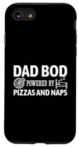 Dad Bod Powered By Pizzas And Naps Hülle für iPhone SE (2020) / 7 / 8 von Dad Bod Powered By Pizzas And Naps