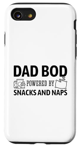 Dad Bod Powered By Snacks And Naps Hülle für iPhone SE (2020) / 7 / 8 von Dad Bod Powered By Snacks And Naps