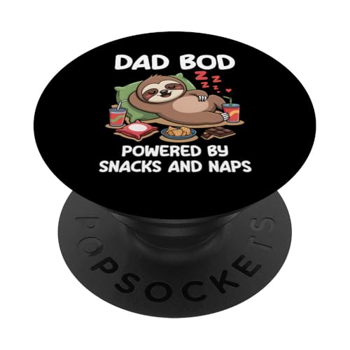 Dad Bod Powered By Snacks And Naps PopSockets Klebender PopGrip Dad Bod Powered By Snacks And Naps PopSockets Klebender PopGrip von Dad Bod Powered By Snacks And Naps