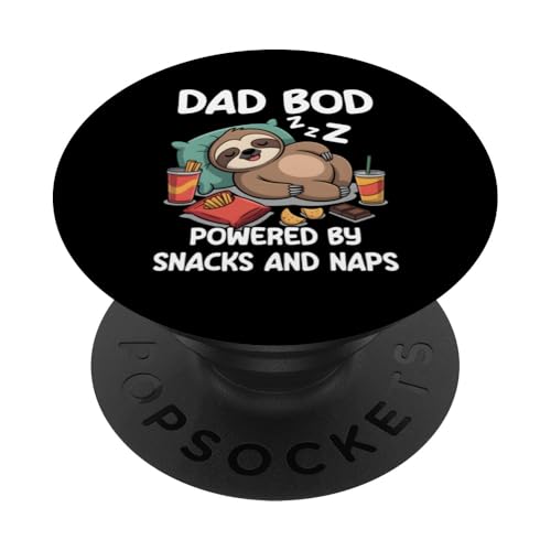 Dad Bod Powered By Snacks And Naps PopSockets Klebender PopGrip Dad Bod Powered By Snacks And Naps PopSockets Klebender PopGrip von Dad Bod Powered By Snacks And Naps