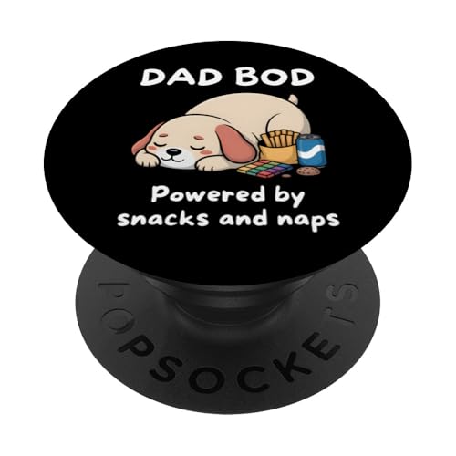 Dad Bod Powered By Snacks And Naps PopSockets Klebender PopGrip Dad Bod Powered By Snacks And Naps PopSockets Klebender PopGrip von Dad Bod Powered By Snacks And Naps
