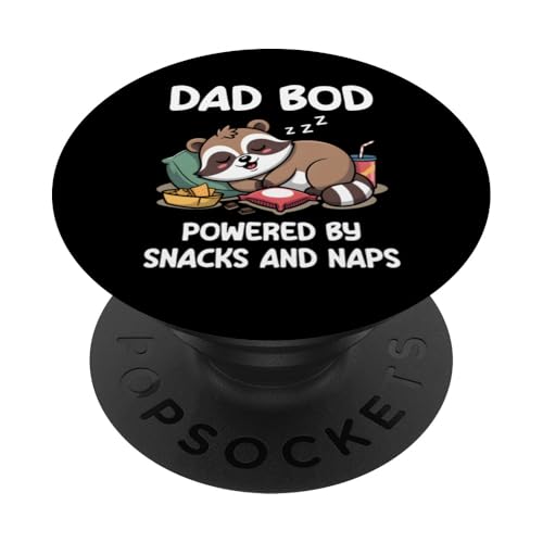 Dad Bod Powered By Snacks And Naps PopSockets Klebender PopGrip Dad Bod Powered By Snacks And Naps PopSockets Klebender PopGrip von Dad Bod Powered By Snacks And Naps