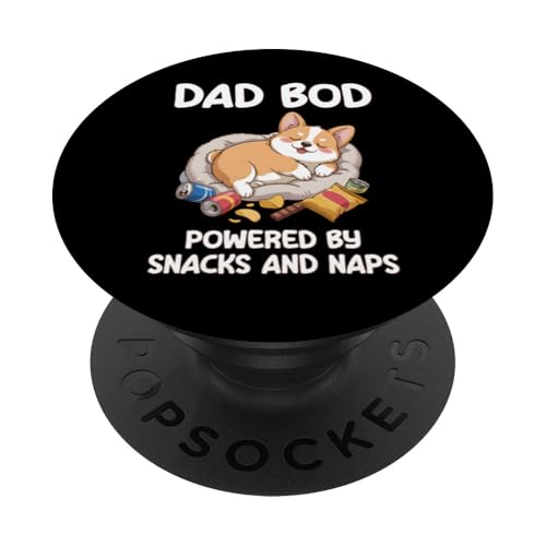 Dad Bod Powered By Snacks And Naps PopSockets Klebender PopGrip Dad Bod Powered By Snacks And Naps PopSockets Klebender PopGrip von Dad Bod Powered By Snacks And Naps
