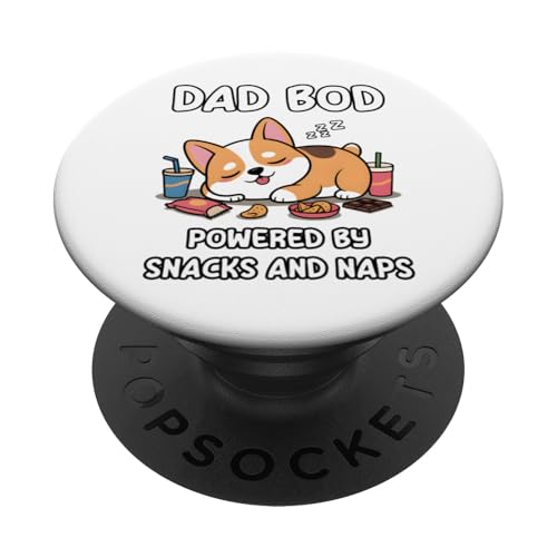 Dad Bod Powered By Snacks And Naps PopSockets Klebender PopGrip Dad Bod Powered By Snacks And Naps PopSockets Klebender PopGrip von Dad Bod Powered By Snacks And Naps