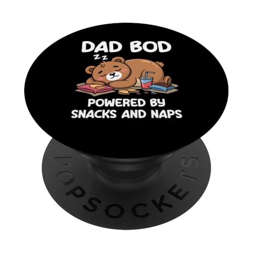 Dad Bod Powered By Snacks And Naps PopSockets Klebender PopGrip Dad Bod Powered By Snacks And Naps PopSockets Klebender PopGrip von Dad Bod Powered By Snacks And Naps