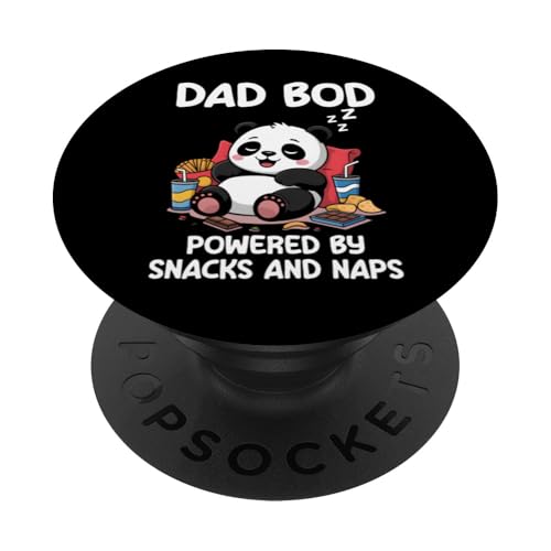 Dad Bod Powered By Snacks And Naps PopSockets Klebender PopGrip Dad Bod Powered By Snacks And Naps PopSockets Klebender PopGrip von Dad Bod Powered By Snacks And Naps