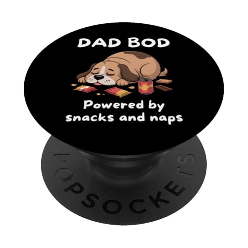 Dad Bod Powered By Snacks And Naps PopSockets Klebender PopGrip Dad Bod Powered By Snacks And Naps PopSockets Klebender PopGrip von Dad Bod Powered By Snacks And Naps