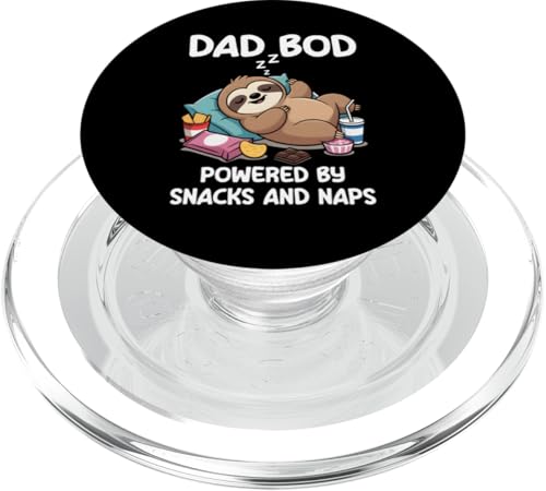 Dad Bod Powered By Snacks And Naps PopSockets PopGrip für MagSafe Dad Bod Powered By Snacks And Naps PopSockets PopGrip für MagSafe von Dad Bod Powered By Snacks And Naps