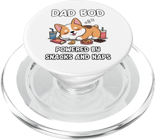Dad Bod Powered By Snacks And Naps PopSockets PopGrip für MagSafe Dad Bod Powered By Snacks And Naps PopSockets PopGrip für MagSafe von Dad Bod Powered By Snacks And Naps
