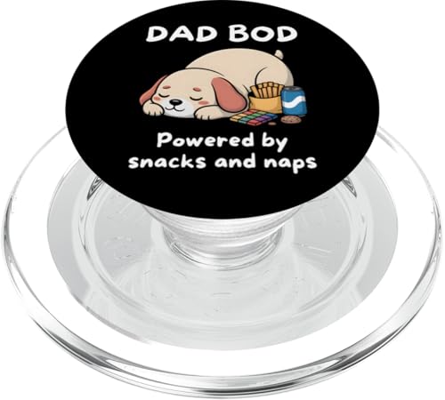 Dad Bod Powered By Snacks And Naps PopSockets PopGrip für MagSafe Dad Bod Powered By Snacks And Naps PopSockets PopGrip für MagSafe von Dad Bod Powered By Snacks And Naps