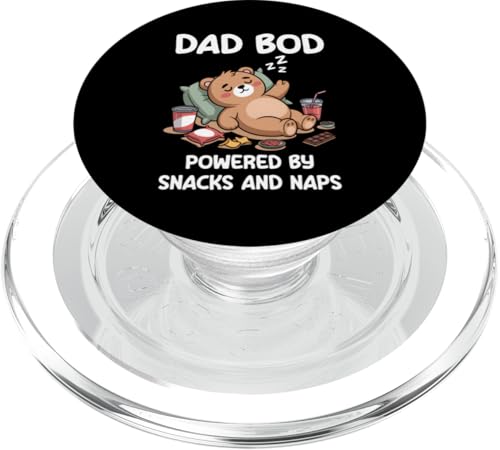 Dad Bod Powered By Snacks And Naps PopSockets PopGrip für MagSafe Dad Bod Powered By Snacks And Naps PopSockets PopGrip für MagSafe von Dad Bod Powered By Snacks And Naps