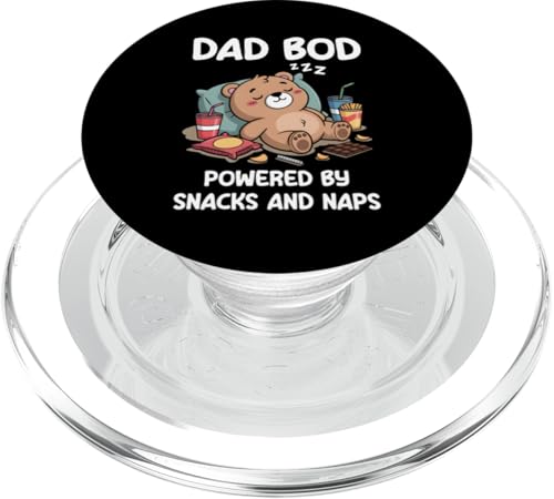Dad Bod Powered By Snacks And Naps PopSockets PopGrip für MagSafe Dad Bod Powered By Snacks And Naps PopSockets PopGrip für MagSafe von Dad Bod Powered By Snacks And Naps