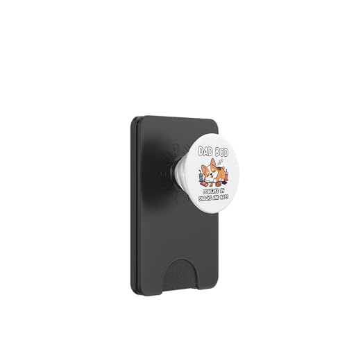 Dad Bod Powered By Snacks And Naps PopSockets PopWallet für MagSafe von Dad Bod Powered By Snacks And Naps