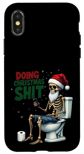Lustiger Vater Witz Skelett Papa Geburtstag Vatertag Weihnachten Hülle für iPhone X/XS von Dad Fuel Apparel.USA