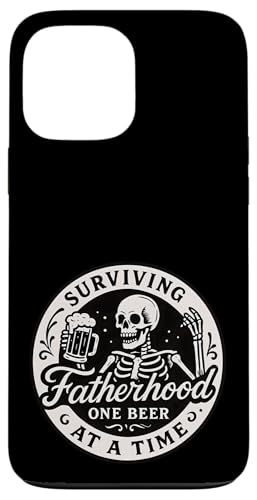 Papa überlebt Vaterschaft Ein Bier nach dem anderen Vatertag Hülle für iPhone 13 Pro Max von Dad Fuel Apparel.USA