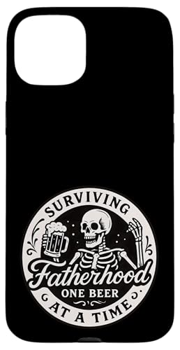 Papa überlebt Vaterschaft Ein Bier nach dem anderen Vatertag Hülle für iPhone 15 Plus von Dad Fuel Apparel.USA