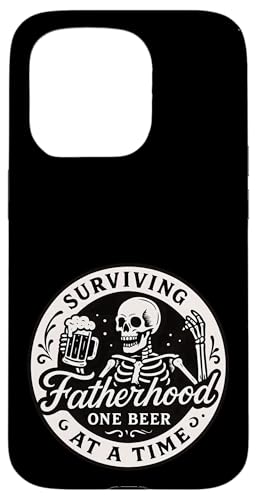 Papa überlebt Vaterschaft Ein Bier nach dem anderen Vatertag Hülle für iPhone 15 Pro von Dad Fuel Apparel.USA