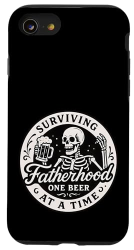 Papa überlebt Vaterschaft Ein Bier nach dem anderen Vatertag Hülle für iPhone SE (2020) / 7 / 8 von Dad Fuel Apparel.USA