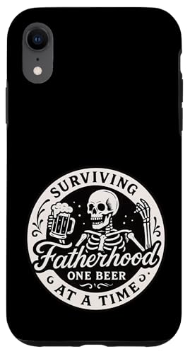 Papa überlebt Vaterschaft Ein Bier nach dem anderen Vatertag Hülle für iPhone XR von Dad Fuel Apparel.USA