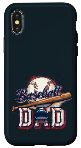 Proud Baseball Dad | Game Day Sports-Loving Coach Vathers Hülle für iPhone X/XS von Dad Fuel Apparel.USA